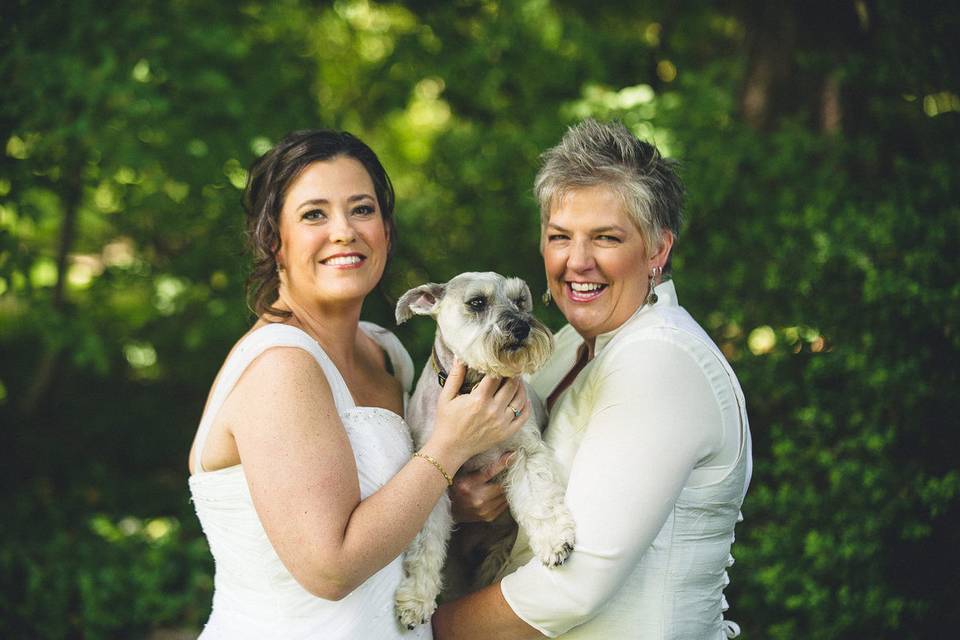 Groom and mothers