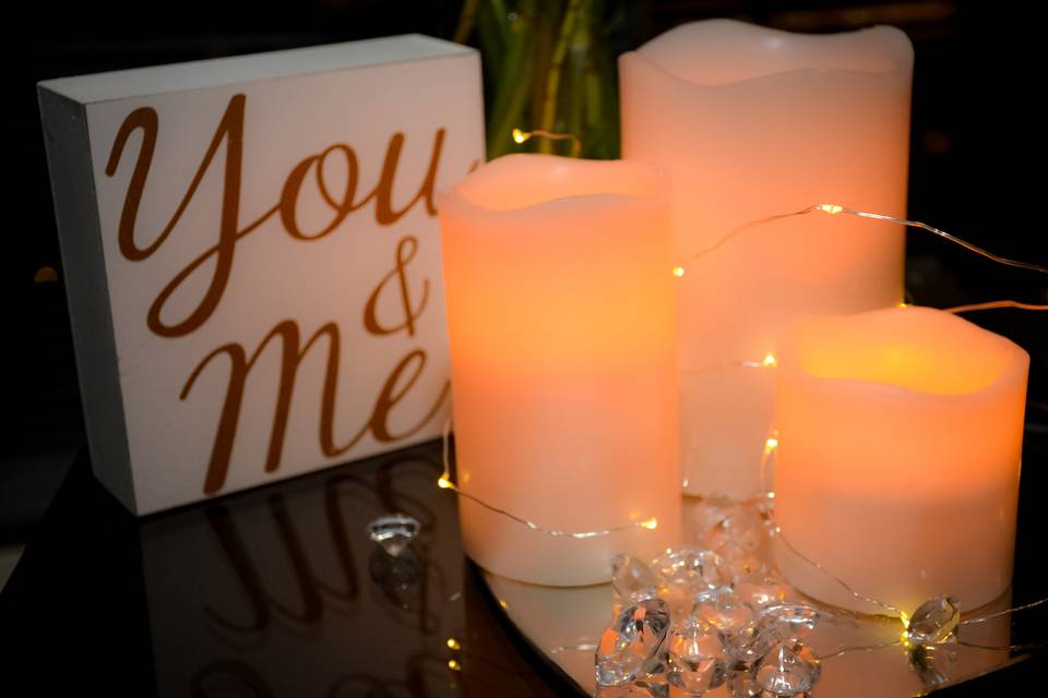 Candle centerpiece