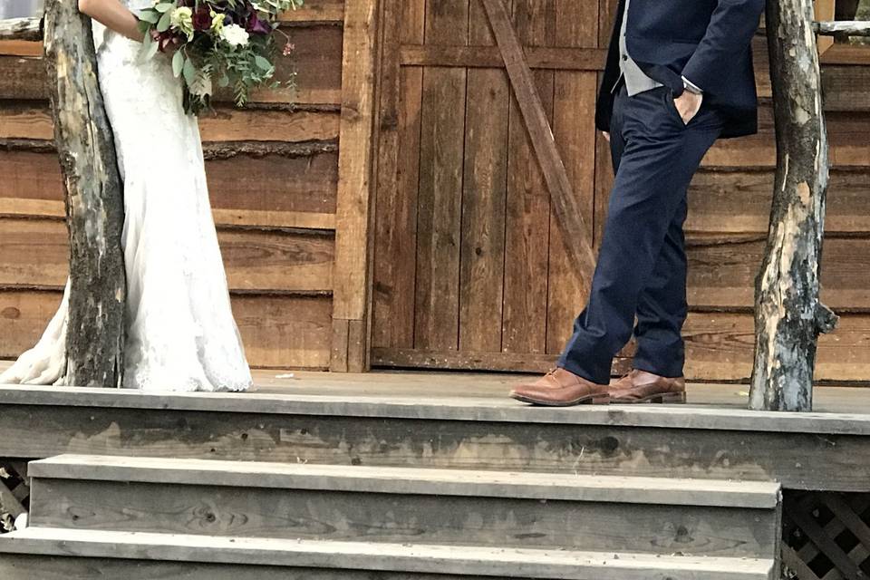 Bride and groom portrait