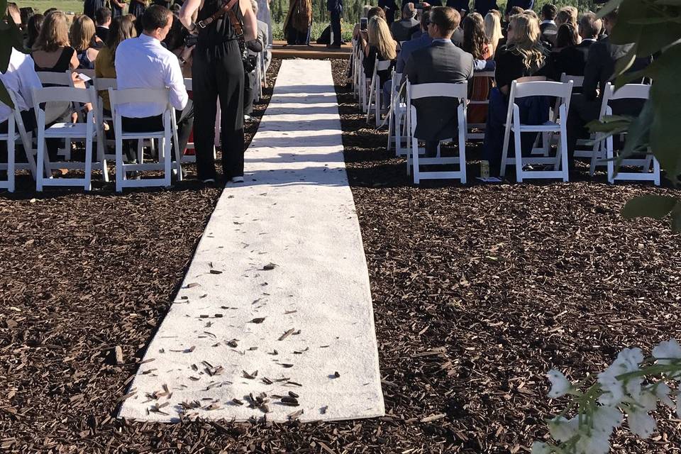Utah mtn wedding ceremony
