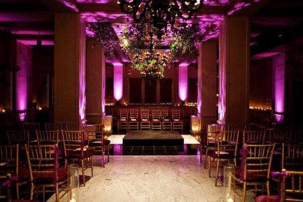 Wedding reception area