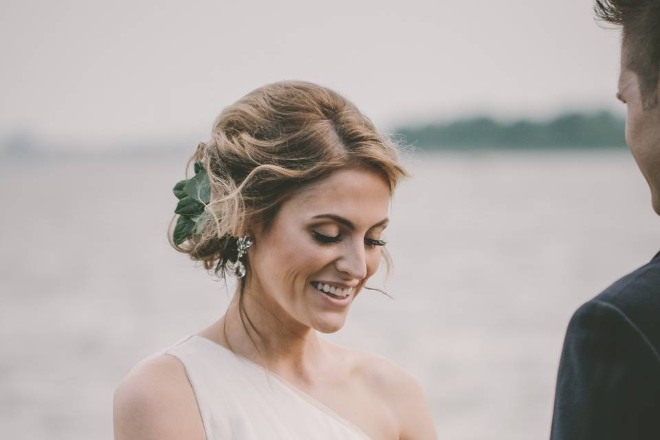 Hair by CeceliaMakeup by Crystal | Photo credit: Barbara O Photography