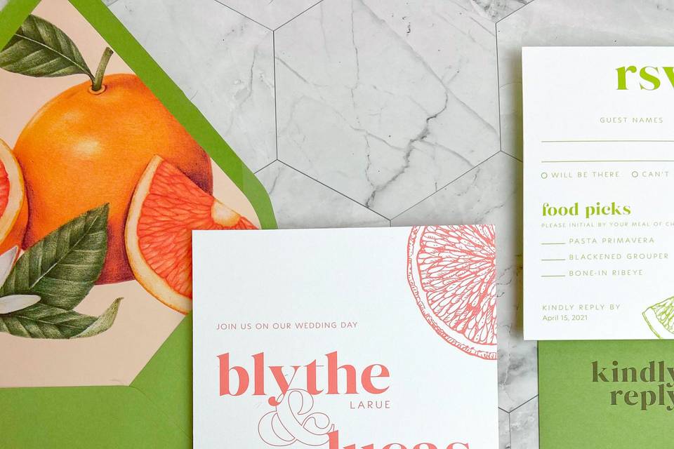 Citrus Invitations