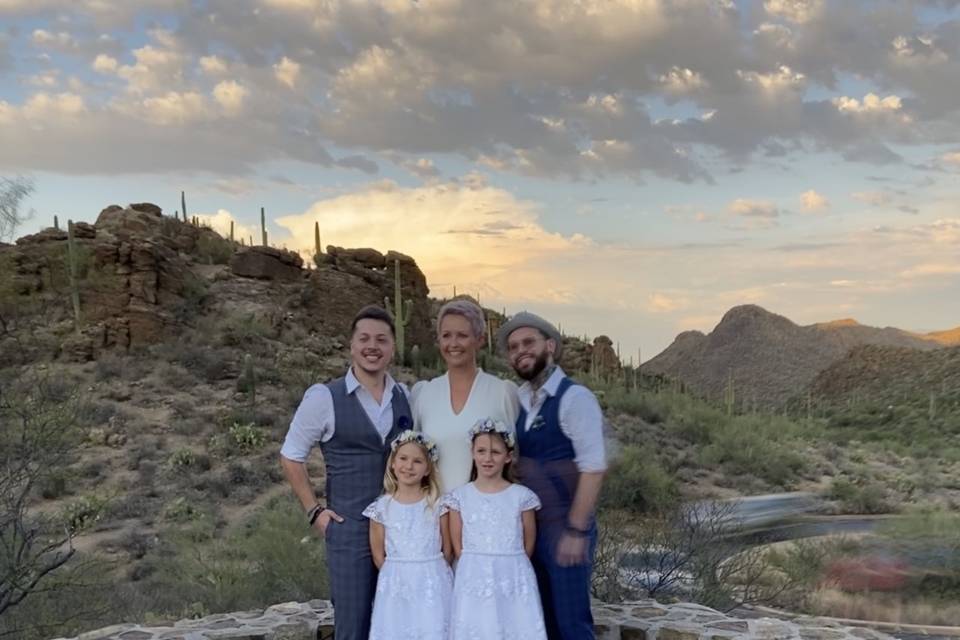 Gates Pass wedding