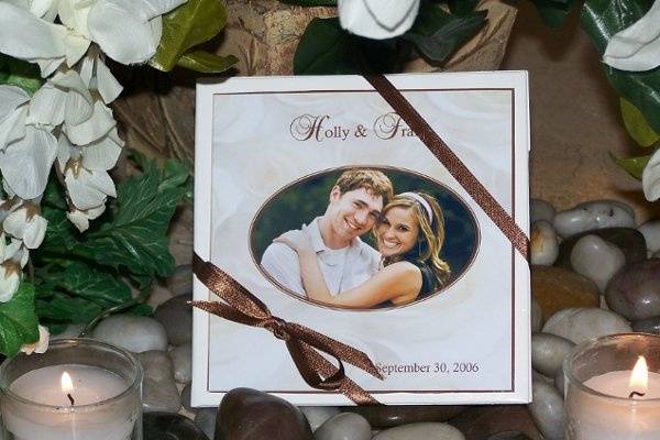 Personalize this cd case with your own photo & wedding information.