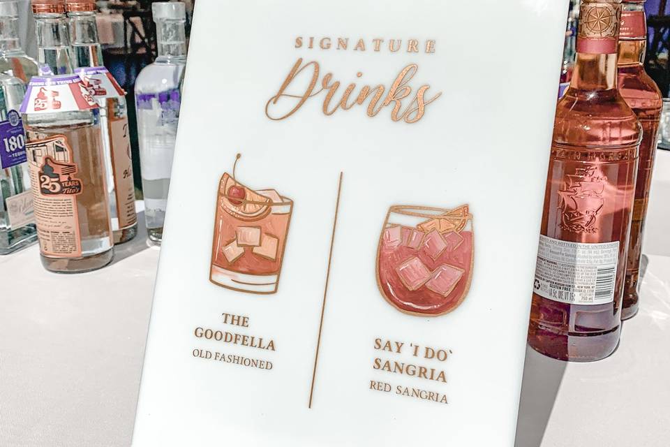 Signature drinks