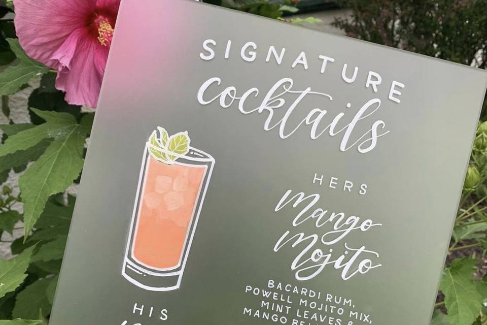 Signature cocktails