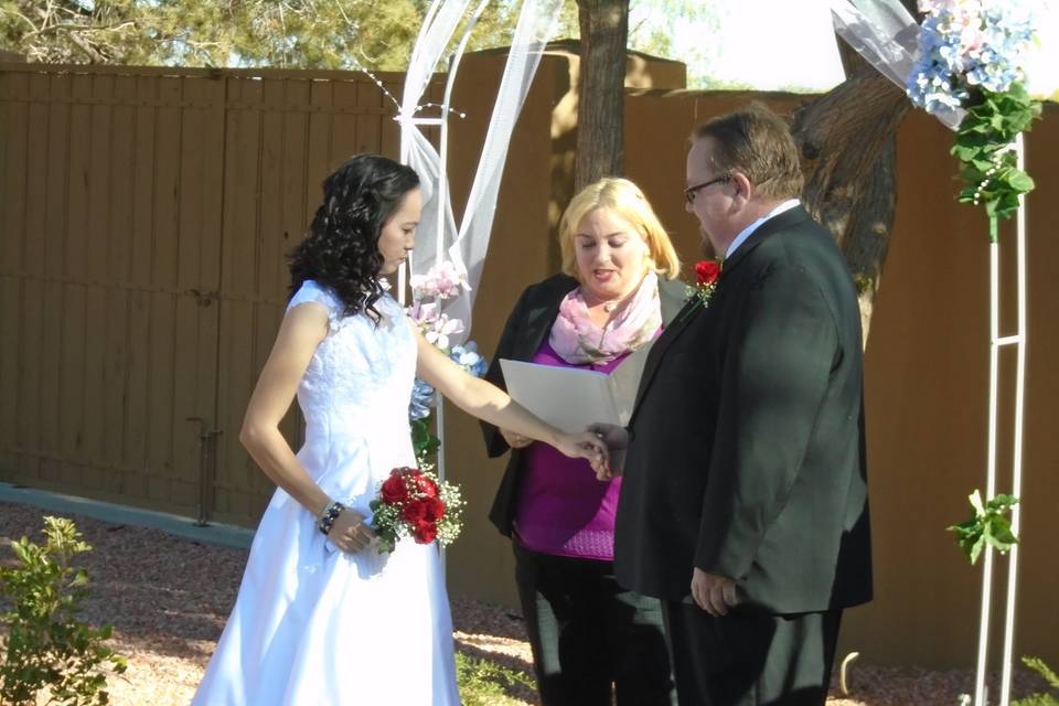 Exchanging vows