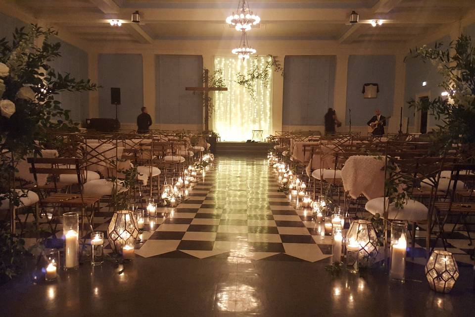 Indoor ceremony area