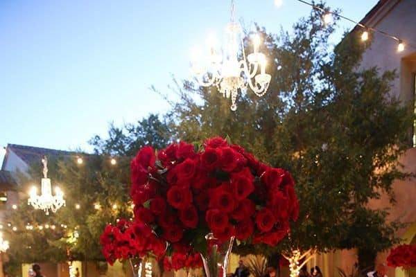 Large floral centerpiece