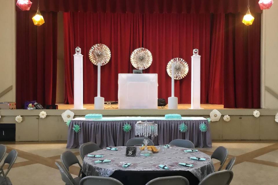 Wedding setup