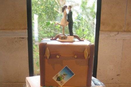 Suitcase cake