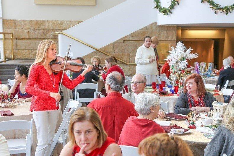 Violinist during an event