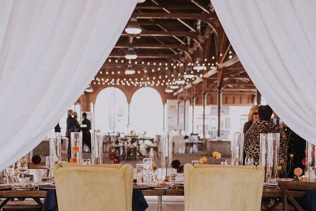 Head table with vintage chairs