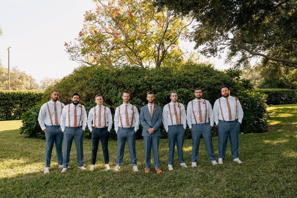 Groom + groomsmen