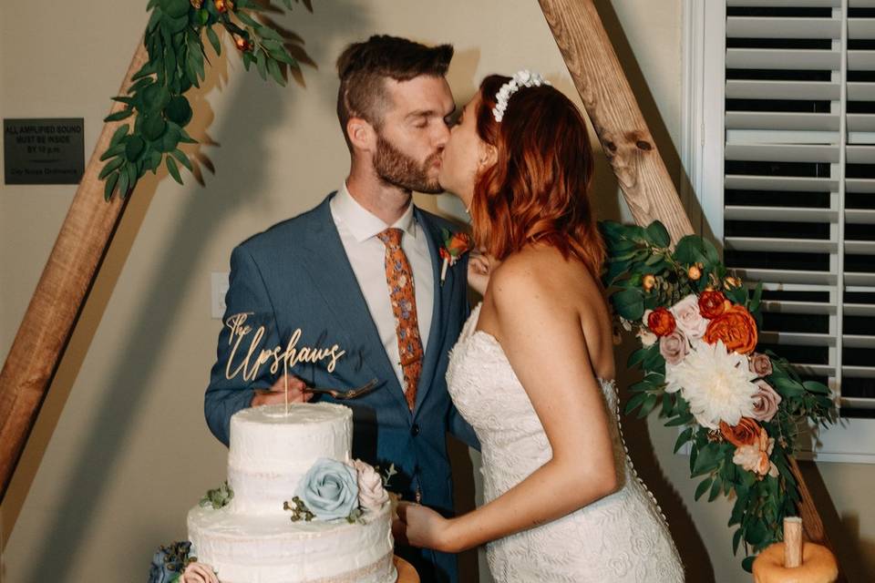 Cutting the cake