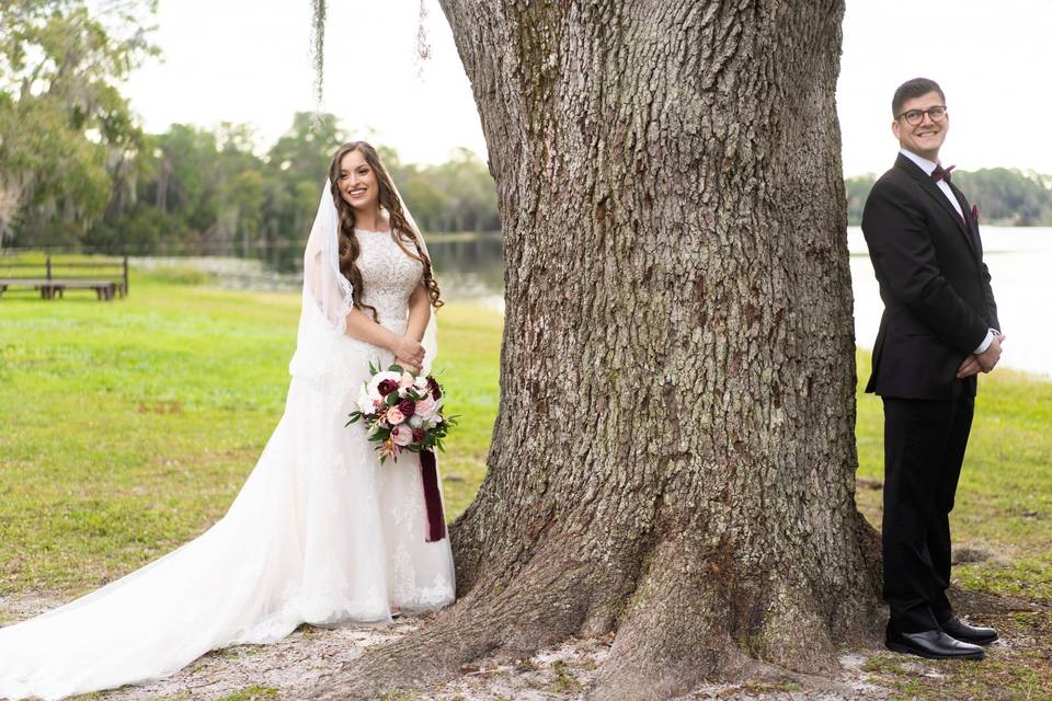 Bride + Groom first look