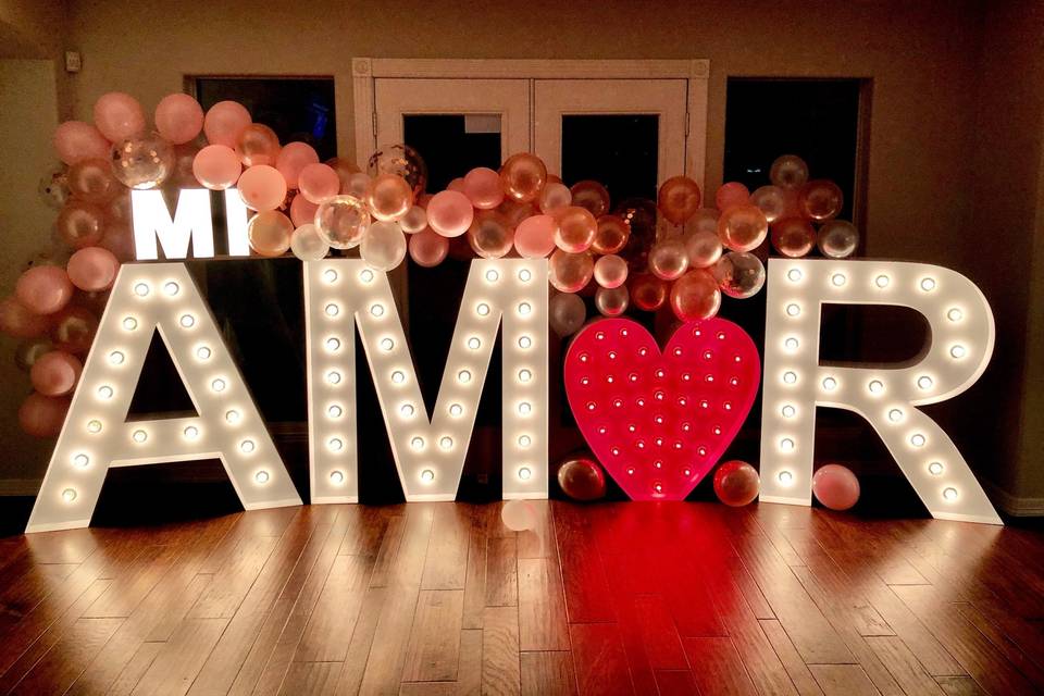 GF Lit Marquee Letters