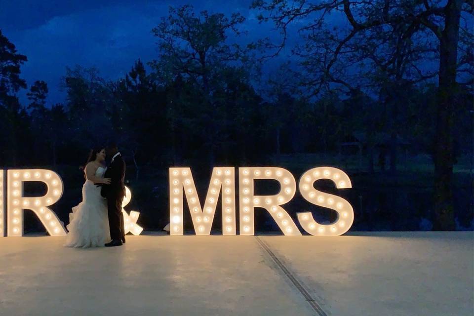 GF Lit Marquee Letters