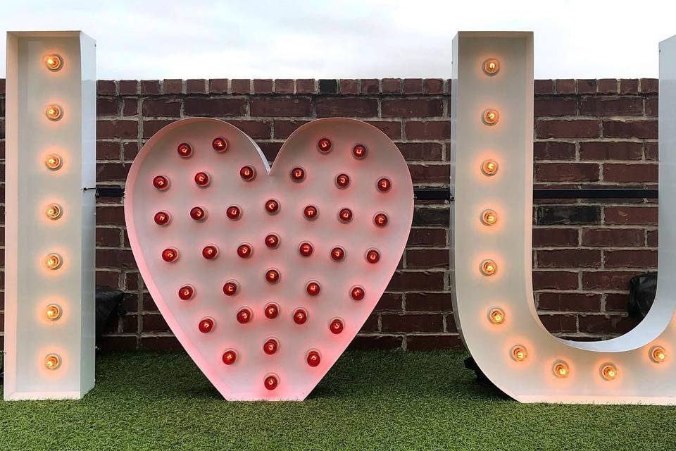 GF Lit Marquee Letters