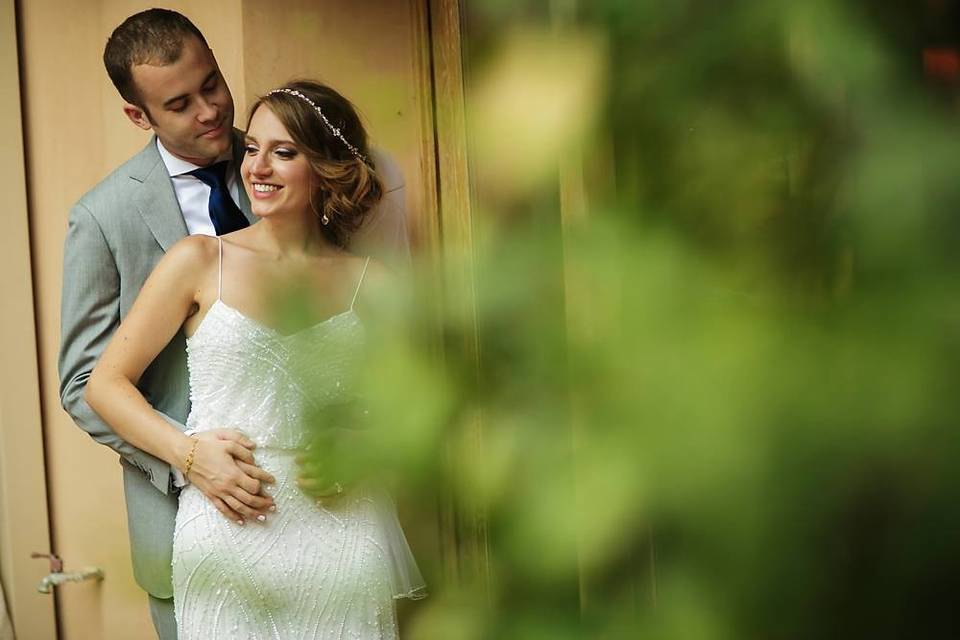 Happiness! Bridal hair & makeup by Antigoni Livieratou. Photo by George Michalas.