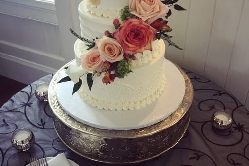 Buttercream with Gold Leaf