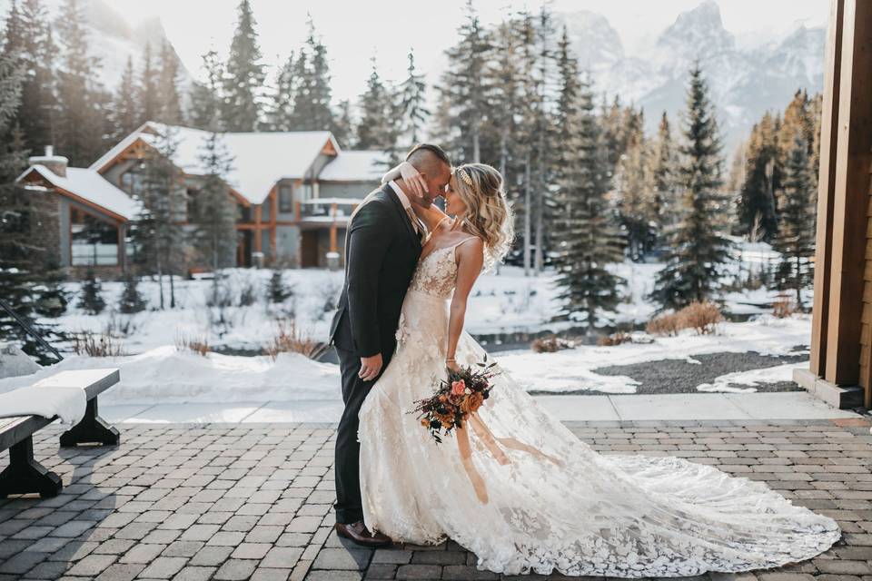 Snowy wedding