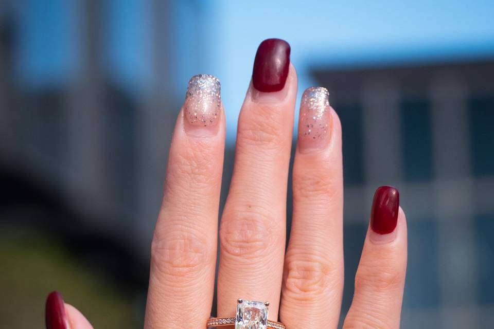 Radiant Cut Engagement Ring