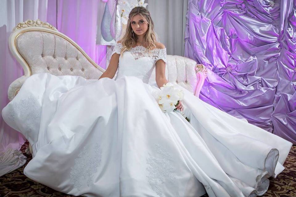 Couture Wedding Gown by Alesia C. Our real bride Galina in her custom wedding gown QUEEN