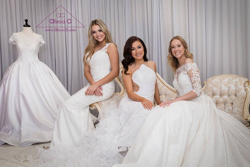 Alesia C Chicago Bridal Designer Wedding Dresses Custom Design Couture Dream Gowns