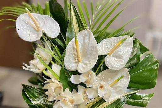 Tropical bridal bouquet