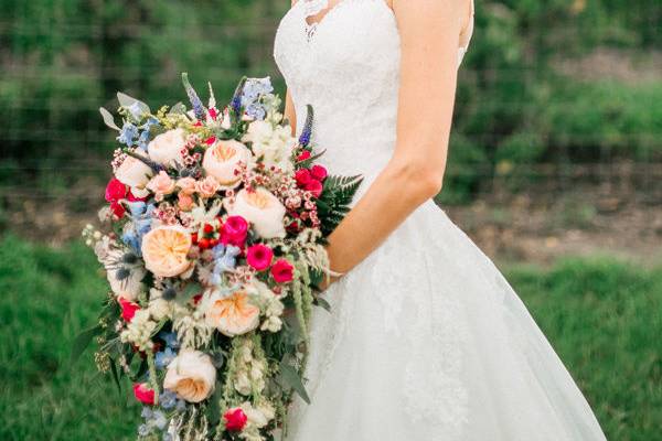 Beautiful bride, beautiful florals