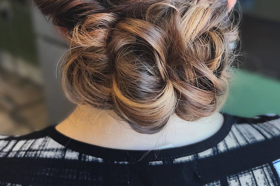 Textured updo