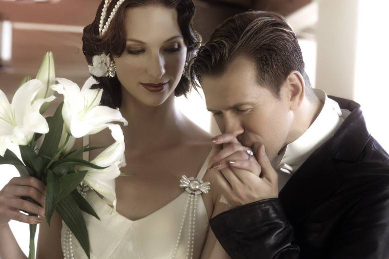 Elsa Hemp/Silk Gatsby Wedding Dress