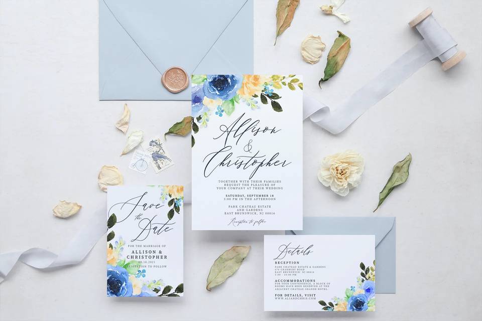 Wedding stationary collection