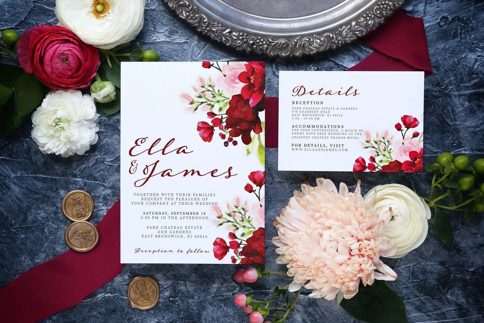 Invitation & details card