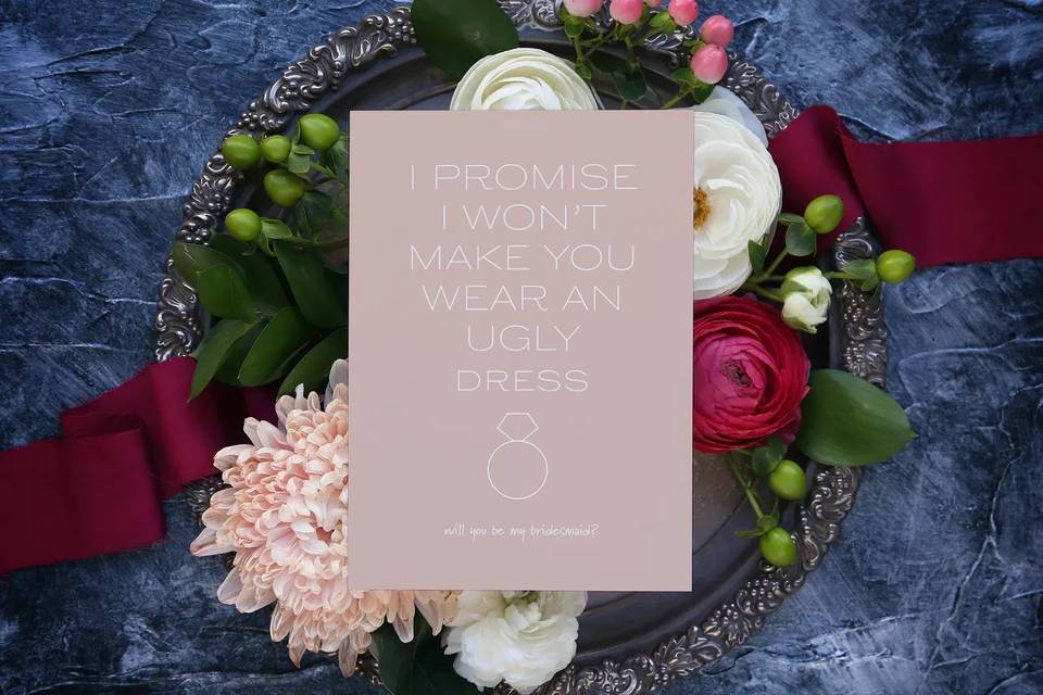 Bridesmaid proposal card