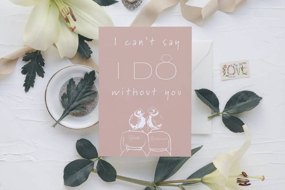 Bridesmaid proposal card