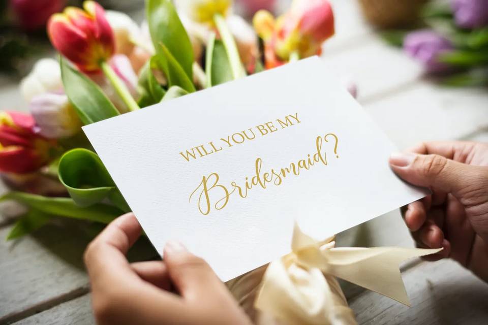 Bridesmaid proposal card