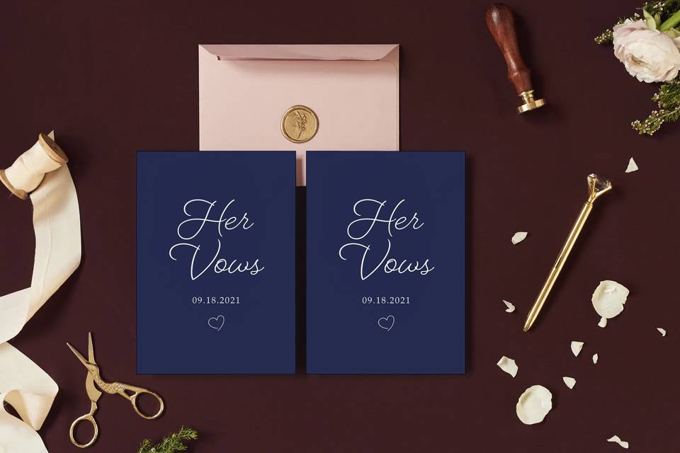 Vow keepsake set