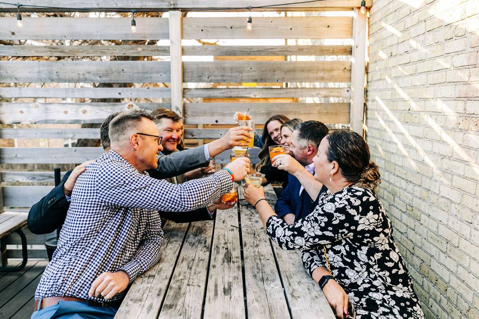 Patio picnic table