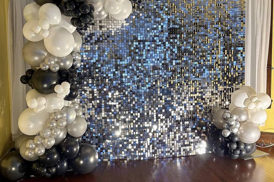 Silver Sequin Wall