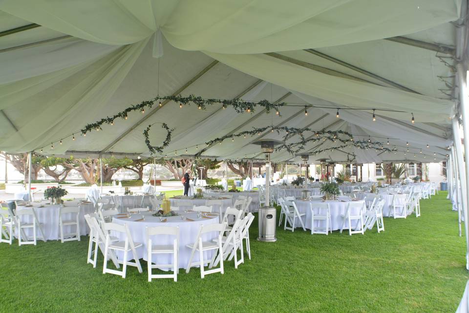 Outdoor wedding Reception