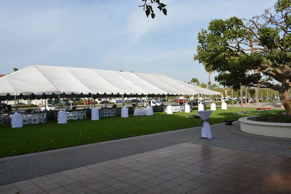 Outdoor wedding Reception