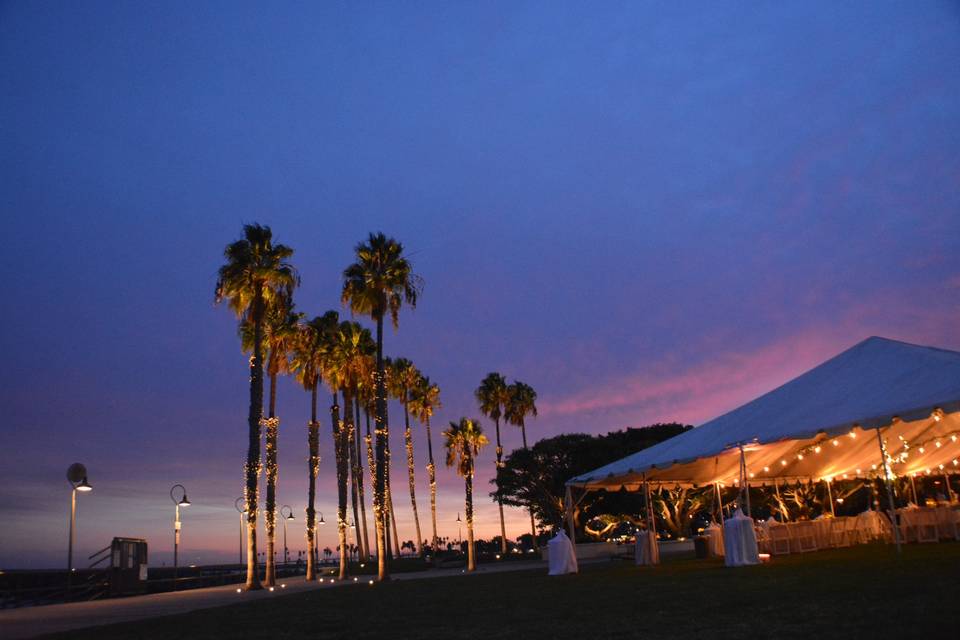 Outdoor wedding Reception