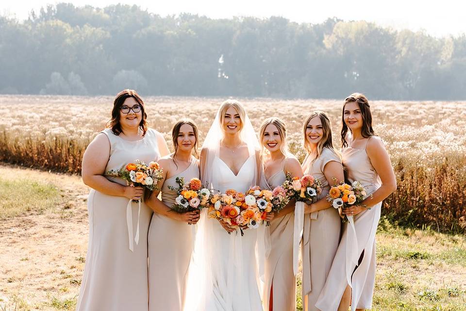Autumn wedding bouquets