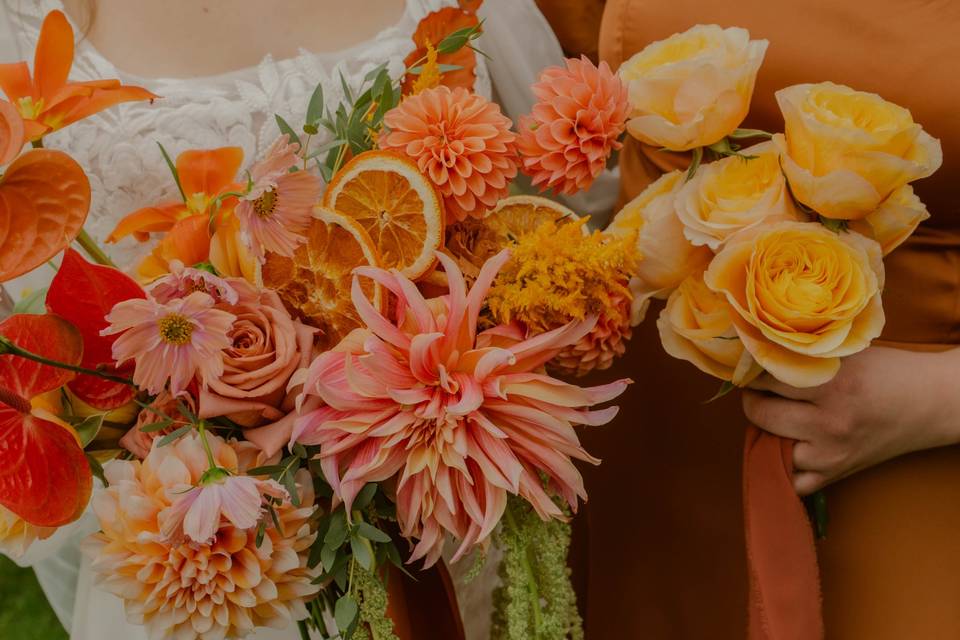 Bridal Bouquet and Maids