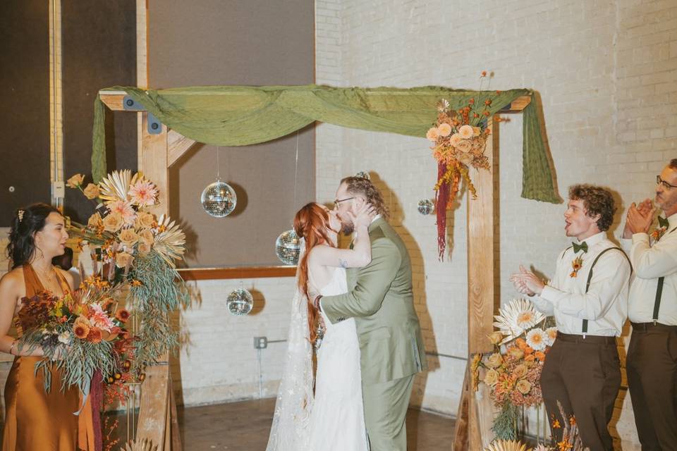 Disco wedding ceremony