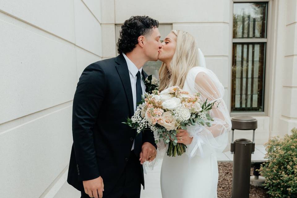 Church wedding flowers