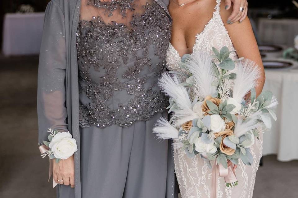 Bride and mother